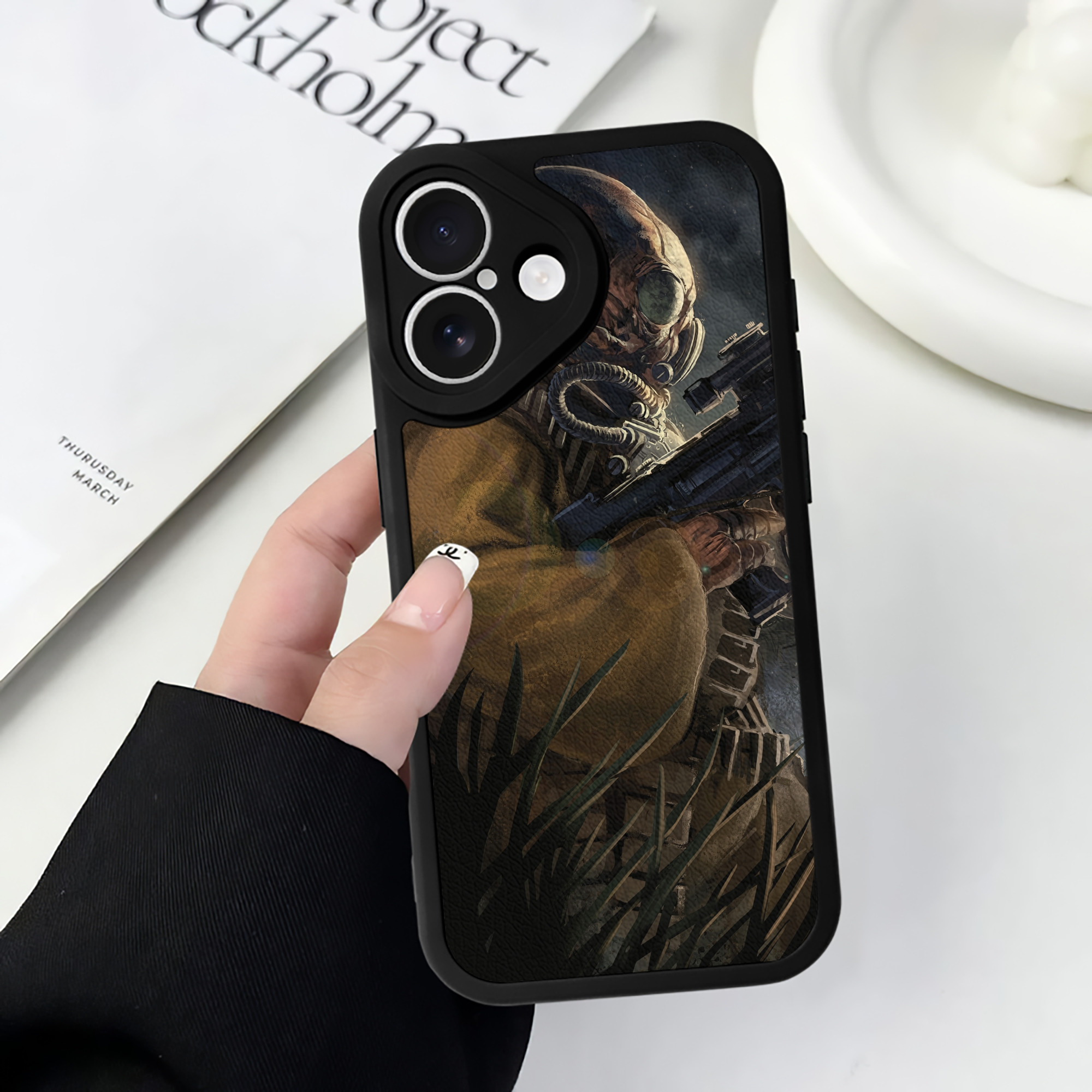 （画像用） スター・ウォーズ Star Wars 【iPhone 16シリーズ対応】シリコンスマホケース（レザー調） 材質：シリコン